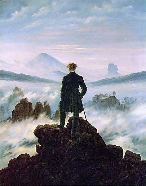 Caspar David Friedrich The wanderer above the sea of fog France oil painting art